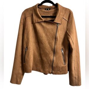 Oddi Women’s Faux Suede Zip Up Jacket